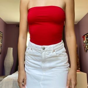 Brandy Melville Red Tube Top